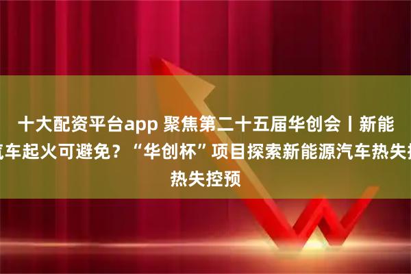 十大配资平台app 聚焦第二十五届华创会丨新能源汽车起火可避免?“华创杯”项目探索新能源汽车热失控预
